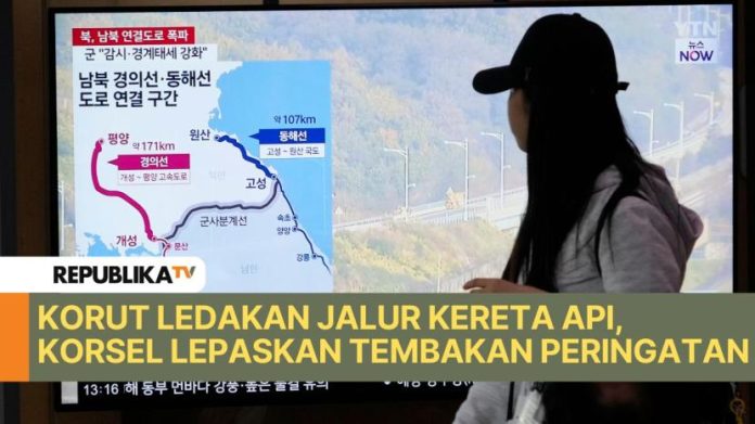 Korut Ledakan Jalur Kereta Api, Korsel Lepaskan Tembakan Peringatan