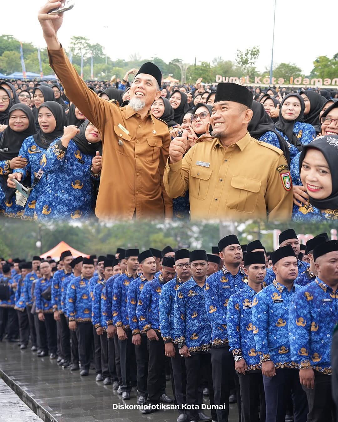 1595 PPPK Dilantik Wali Kota Dumai, Ikrar Setia Mengabdi untuk Negeri