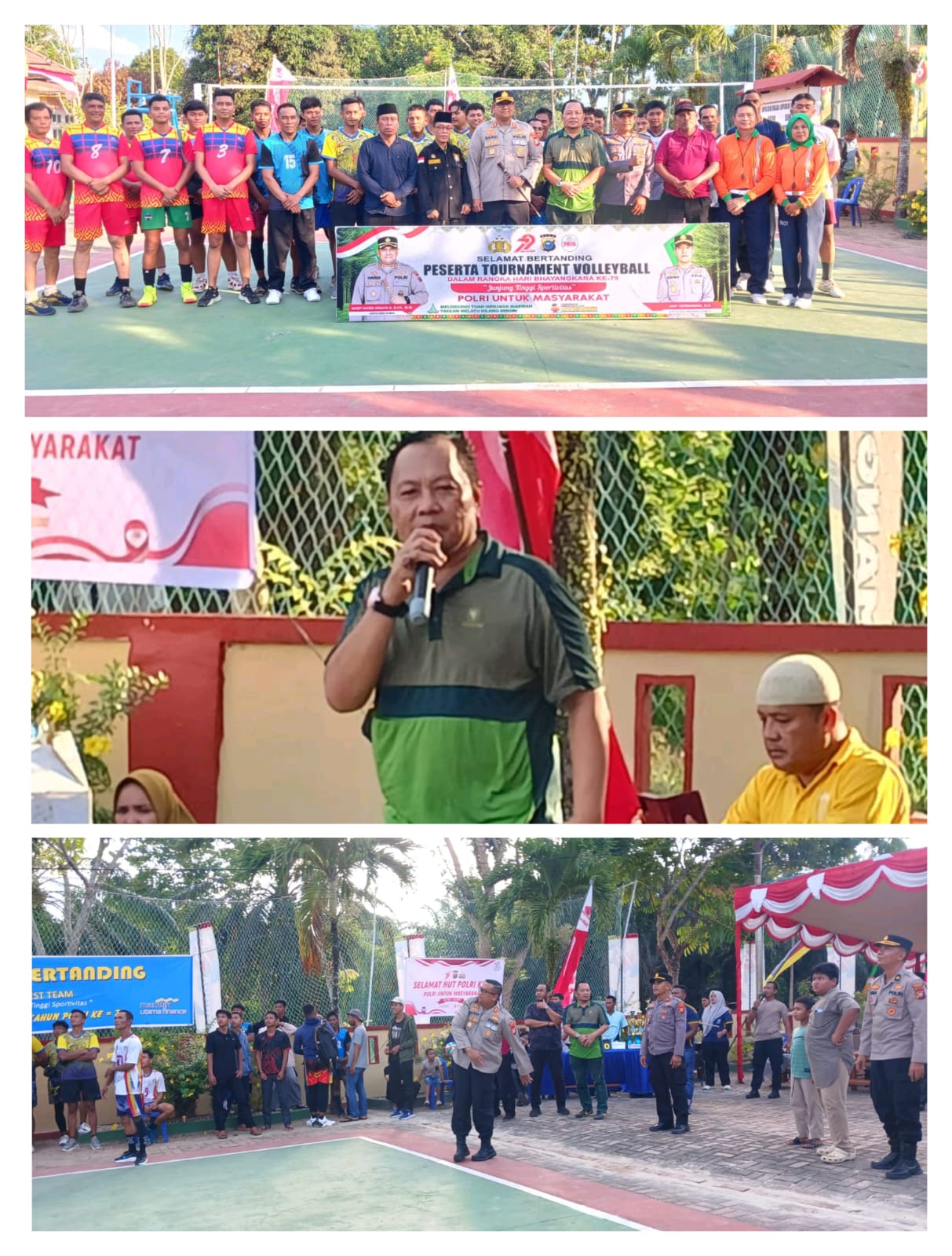 Kapolres Dumai Buka Turnamen Voli HUT Bhayangkara ke-79, Final Dijadwalkan 28 Juni