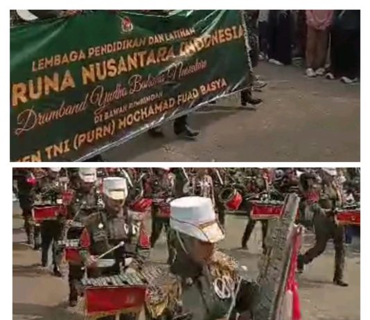 Marching Band SMA Taruna Nusantara Indonesia Meriahkan Kirab SPPI dan Yon TP di Cimahi