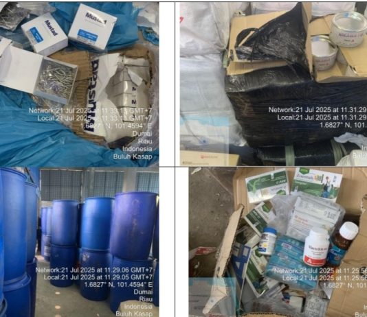 Bea Cukai Dumai Tindak Kapal Pengangkut Barang Melebihi Batas, Termasuk Minuman Beralkohol