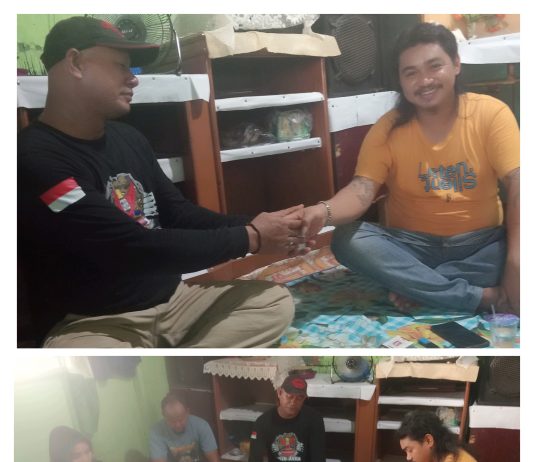 Kepedulian Tanpa Komando, Anggota GRIB Kunjungi Hendrik Gondrong yang Sakit di Jalan Tenaga