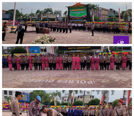 Kapolres Dumai Pimpin Sertijab Delapan Pejabat, Tegaskan Penyegaran dan Peningkatan Pelayanan Polri