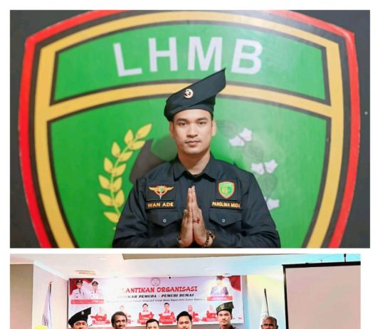 Wan Ade Beserta Jajaran Laskar Hulubalang Melayu Bersatu Hadiri Pelantikan LPPD Dumai, pesan penting Agar Pemuda Pemudi Kota Dumai Bisa Menjadi Penyeimbang Bagi Semua Unsur