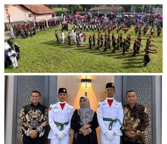 SMA Taruna Nusantara Indonesia Jadi Perangkat Upacara PHBN 17 Agustus di Cisomang Barat