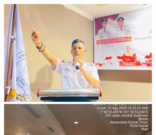 Lingkar Pemuda Pemudi Dumai Resmi Dilantik, Agung Gumilang S.A.P Nahkodai Periode 2025–2026