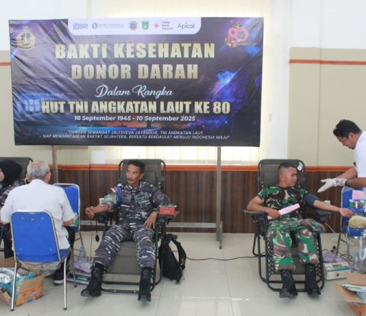 Lanal Dumai Gelar Bakti Sosial dan Kesehatan Sambut HUT ke-80 TNI AL