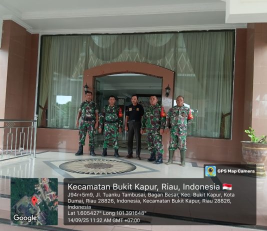 Patroli Gabungan Koramil 02 dan Komduk Wujudkan Rasa Aman di Bukit Kapur