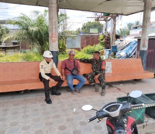 Babinsa Koramil 01/Dumai dan SKK Migas- PH R Gelar Patroli Gabungan Amankan Jalur Pipa Minyak