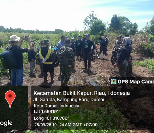 Pelda Andre Pimpin Patroli Karhutla, Ingatkan Warga Bukit Kapur Bahaya Membakar Lahan