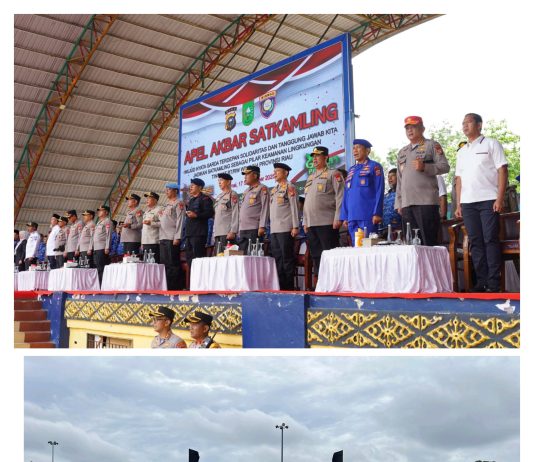 Kapolda Riau Pimpin Apel Akbar Green Satkamling di Dumai, Personel Polsek Sungai Apit Ikut Hadir