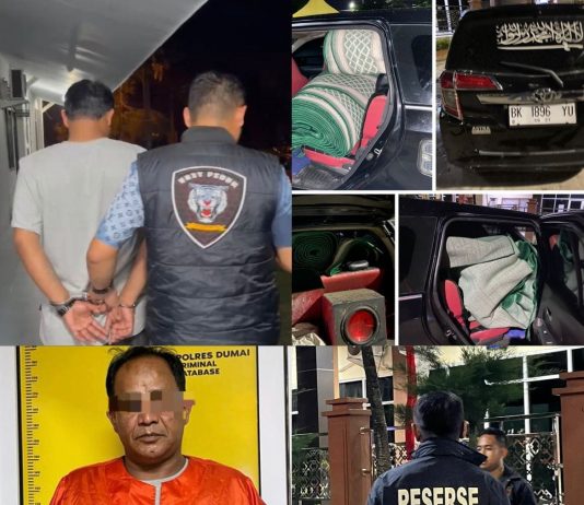 Kurang Dari 1×24 Jam, Satreskrim Polres Dumai Mengamankan Pelaku “Spesialis” Pencuri Sajadah Masjid dan Musala