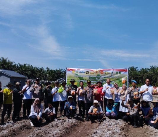Koramil 03/Sungai Sembilan Dukung Program Ketahanan Pangan Nasional, Babinsa Hadiri Penanaman Jagung Pipil Serentak di Lubuk Gaung
