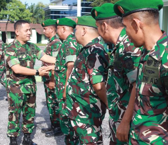 Upacara Korps Raport Kodim 0320 Dumai, 22 Anggota Terima Kenaikan Pangkat