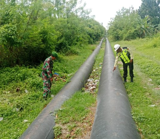 TNI dan SKK Migas Bersinergi Amankan Jalur Pipa Minyak di Wilayah Bukit Kapur Dumai