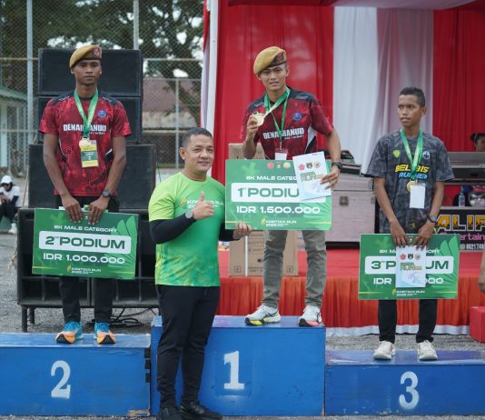 Meriah! 1.500 Peserta Ramaikan Kartika Run 2025 Kodim 0320/Dumai Peringati HUT TNI ke-80”
