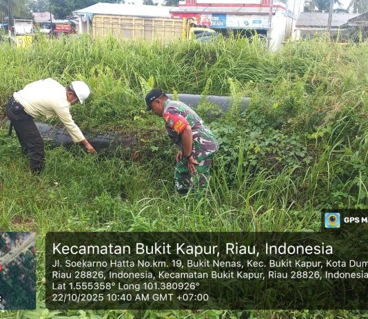 TNI dan PHR Gelar Patroli Gabungan Amankan Jalur Pipa Minyak di Bukit Kapur