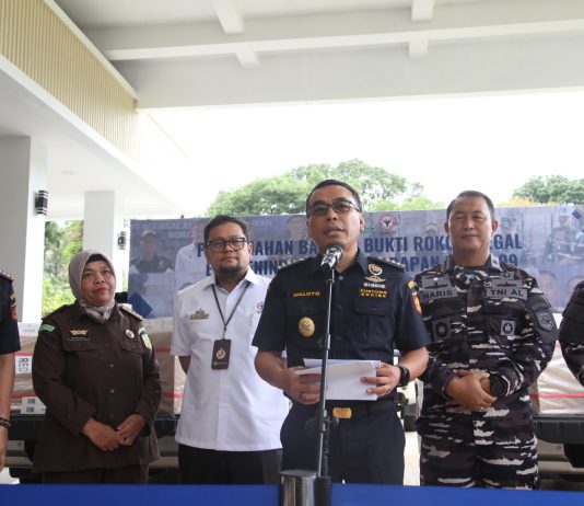 Kanwil BC Riau Musnahkan 25,6 Juta Batang Rokok Ilegal, Tegakkan Pengawasan Cukai di Wilayah Provinsi
