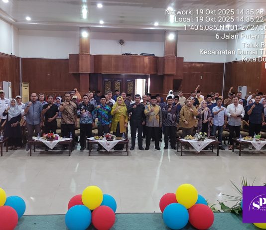 Pelantikan Pengurus FKRT Kota Dumai Periode 2025–2030 Berlangsung Khidmat, Wakil Wali Kota Sugiyarto SE Hadiri dan Beri Sambutan