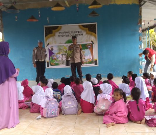 Polres Dumai Gelar Program Green Policing di TK Maryam Macora, Tanamkan Kecintaan Lingkungan Sejak Dini
