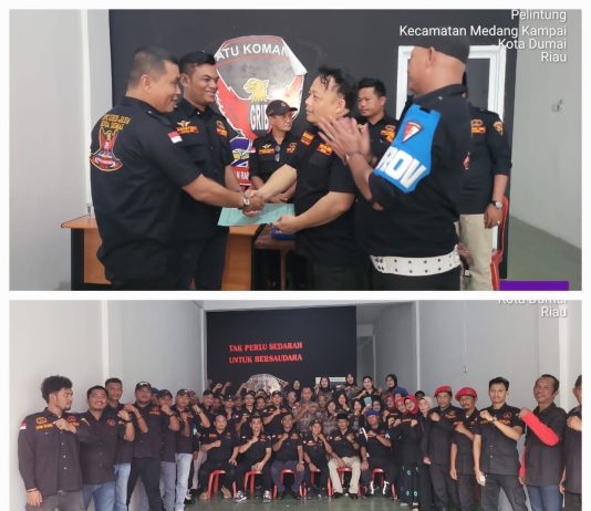 Komandan Satgas Suprianto Resmi Terima Surat Mandat Komandan Satgas GRIB JAYA Kota Dumai