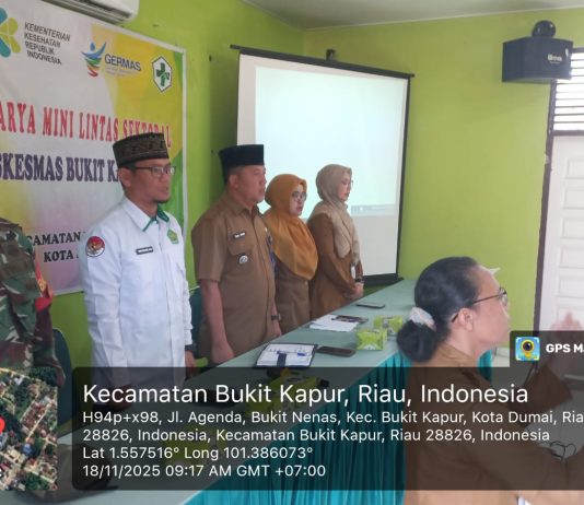 Babinsa Bukit Nenas Dukung Penguatan Layanan Kesehatan dalam Lokakarya Mini Lintas Sektoral Tri Wulan III Puskesmas Bukit Kapur 2025”