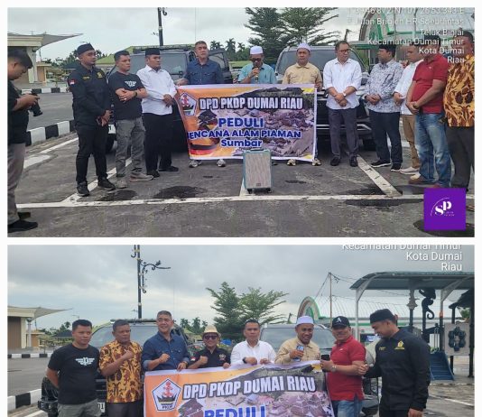Wakil Wali Kota Dumai Lepas Bantuan Banjir Sumbar dari PKDP Kota Dumai
