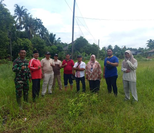 Kodim 0320/Dumai Dampingi Peninjauan Lahan Pembangunan Koperasi Merah Putih di Kelurahan Bagan Keladi