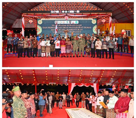 Silaturahmi Kebangsaan Dumai, Brigjen TNI Bram Pramudia Bersama Kolonel Inf Franki Susanto Tegaskan Sinergi TNI dan Masyarakat