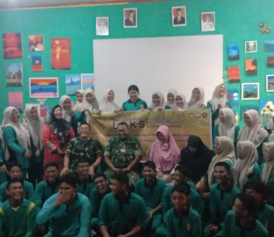 Dukung Pembinaan Generasi Muda, Koramil 01/Dumai Dampingi LDKS SMAN Binsus