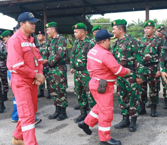 *Kodim 0320/Dumai Ikuti Apel Siaga Pengamanan Natal 2025 dan Tahun Baru 2026 di PT KPI RU II Dumai