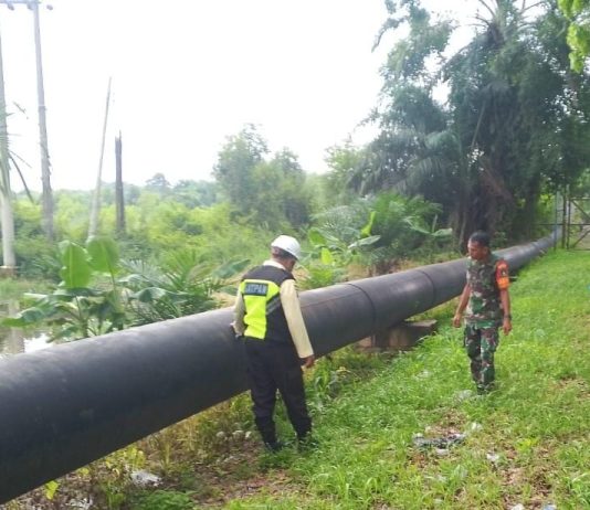 Sinergi SKK Migas dan Koramil 01/Dumai, Patroli Amankan Jalur Pipa Pertamina