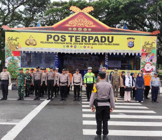 Kodim 0320/Dumai Bersinergi Amankan Posyan Ramayana Jelang Natal 2025 dan Tahun Baru 2026