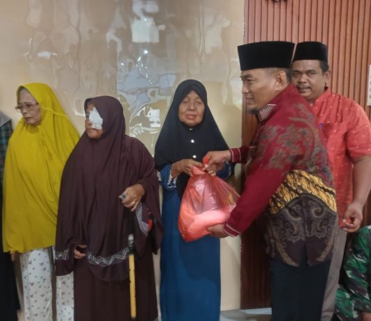 Danramil 03/Sungai Sembilan Hadiri Syukuran dan Peresmian Gedung Baru Kantor Lurah Basilam Baru