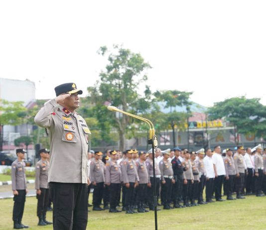 Apel Terakhir Wakapolda Riau, Brigjen Jossy Sampaikan Pesan Perpisahan