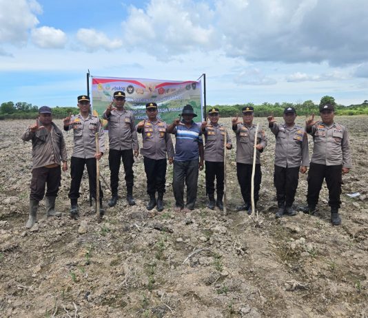 Polsek Sungai Sembilan Laksanakan Penanaman Jagung Pipil seluas 4 hektar Kuartal I Dukung Ketahanan Pangan Nasional 2026