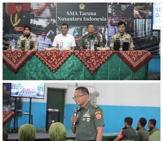 Siswa SMA Taruna Nusantara Indonesia Bandung Barat Terima Pembekalan Wawasan Kebangsaan dan Sosialisasi Unhan RI