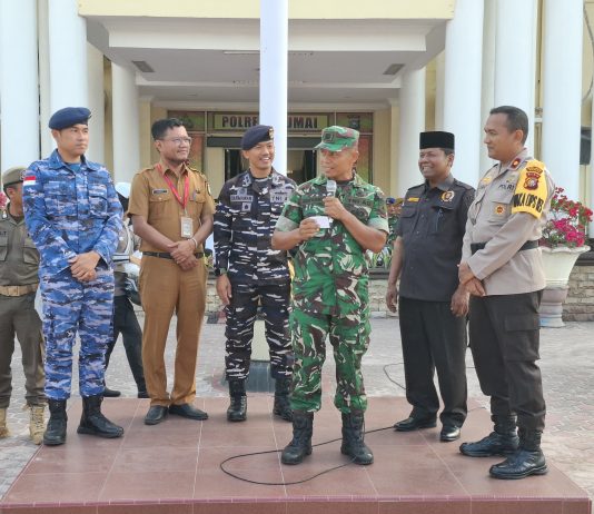Kodim 0320/Dumai Hadiri Apel Gelar Pasukan Operasi Keselamatan Lancang Kuning 2026