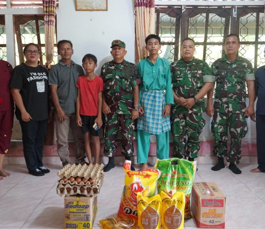 Kodim 0320/Dumai Salurkan Bantuan untuk Anak Yatim Piatu di Bukit Kapur