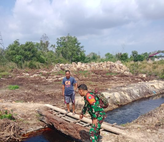 Kodim 0320/Dumai Intensifkan Patroli Karhutla dan Edukasi Kebencanaan ke Warga