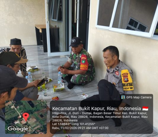 Tim Patroli SKK Migas Koramil 02/BK Amankan Jalur Pipa Pertamina Hulu Rokan