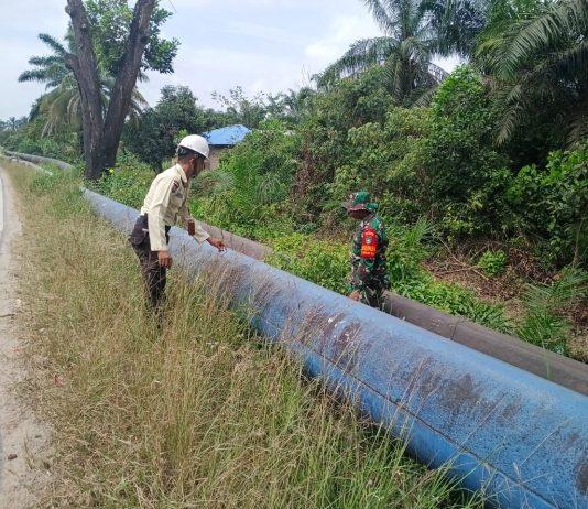 Koramil 01/Dumai Patroli Jalur Pipa Pertamina Hulu Rokan, Tingkatkan Keamanan Objek Vital