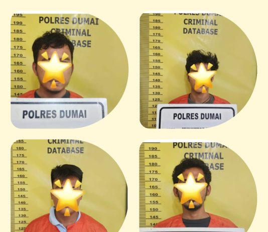 Patroli Raga Polsek Sungai Sembilan Berhasil Amankan 4 Tersangka Narkotika