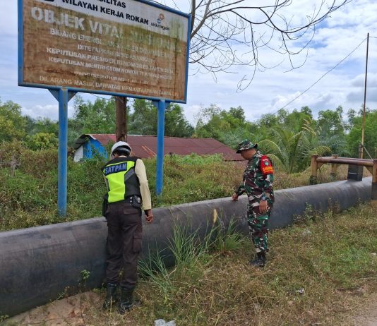 Patroli Pengamanan Jalur Pipa Minyak Perkuat Pembinaan Teritorial di Dumai