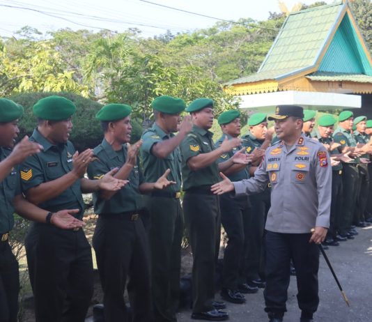 Dandim 0320 Dumai Sambut Kunjungan Kapolda Riau dalam Momentum Safari Ramadhan