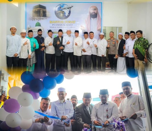 Syekh Muhammad Yousaf Resmikan Kantor Pusat PT Uwais Al Qarni, Hadiri Grand Launching di Dumai