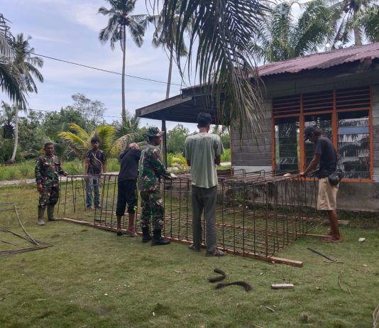 Pembangunan Jembatan Gantung Garuda Capai Progres, Dandim Dumai Apresiasi Gotong Royong Warga