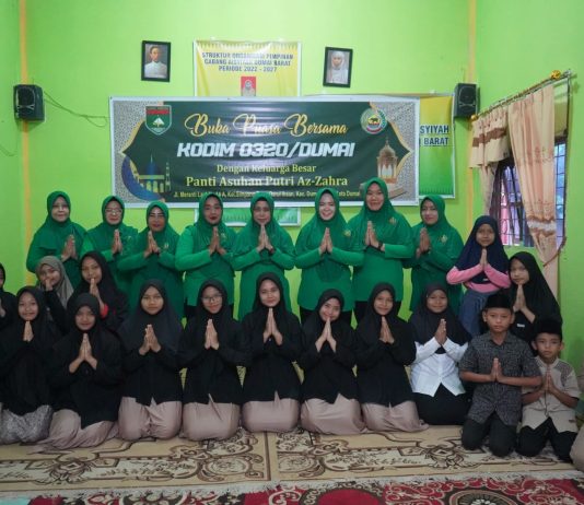Ramadan Penuh Berkah, Kodim Dumai Gelar Buka Bersama Anak Panti Asuhan