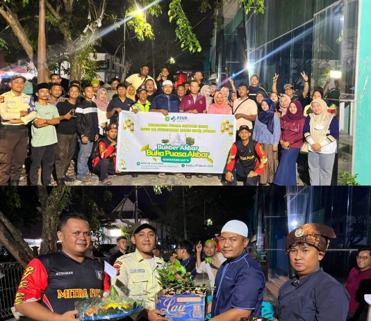 Kebersamaan Ramadan, Pembina Satpam RSUD dr. Suhatman Mars Gelar Buka Puasa Bersama dan Beri Bibit Pohon