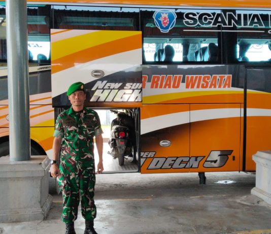 Pengamanan Posyan Terminal AKAP Dumai Diperketat Jelang Arus Mudik Idul Fitri